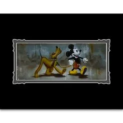 Disney Art Print - Mickey Mouse And Pluto - Man's Best Friend