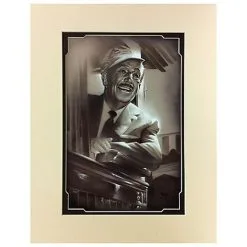 Disney Art Print - Walt In Train Deluxe Print By Noah