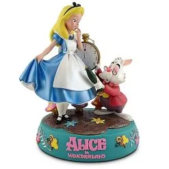 Disney Medium Figure - Alice In Wonderland - Alice And Rabbit