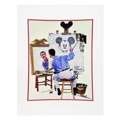 Disney Art Print - Walt Disney Triple Self Portrait - By Charles Boyer