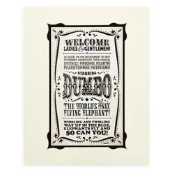 Disney Art Print - Dumbo The Flying Elephant By Jeremy Fulton