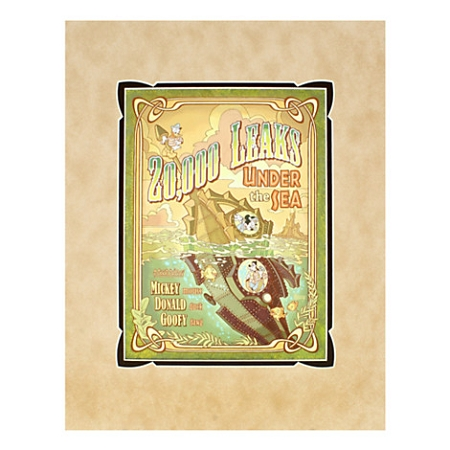 Disney Art Print - Mickey Mouse In 20,000 Leaks Under The Sea 3 Disney Art Print - Mickey Mouse In 20,000 Leaks Under The Sea