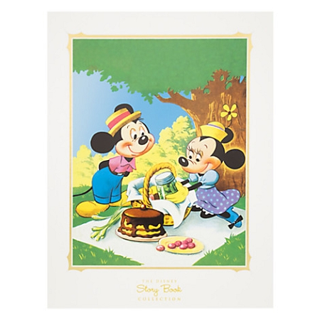 Disney Story Book Deluxe Art Print - Mickey & Minnie Picnic 3 Disney Story Book Deluxe Art Print - Mickey & Minnie Picnic