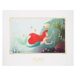 Disney Story Book Deluxe Art Print - Ariel And Flounder