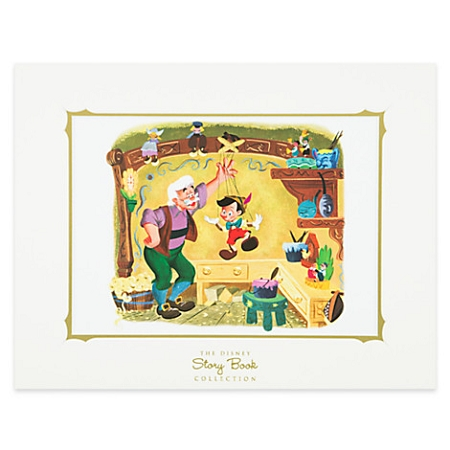 Disney Story Book Deluxe Art Print - Pinocchio 3 Disney Story Book Deluxe Art Print - Pinocchio