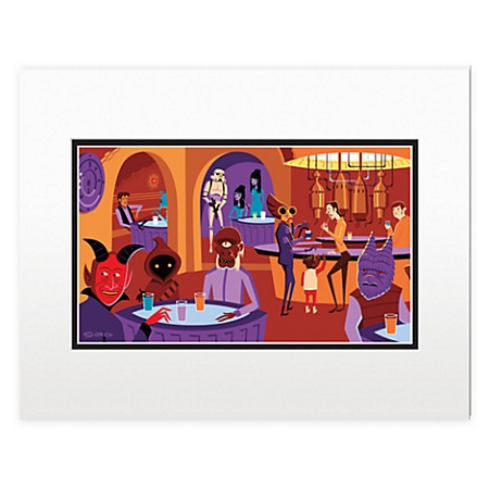 Disney Art Print - Shag Star Wars Cantina - Left Side 3 Disney Art Print - Shag Star Wars Cantina - Left Side