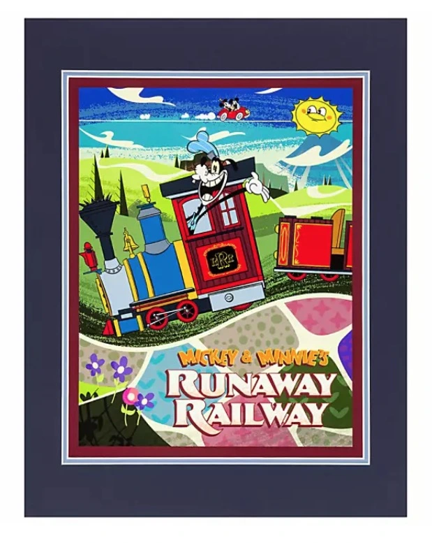 Disney Art Print - Mickey & Minnie's Runaway Railway 3 Disney Art Print - Mickey & Minnie's Runaway Railway