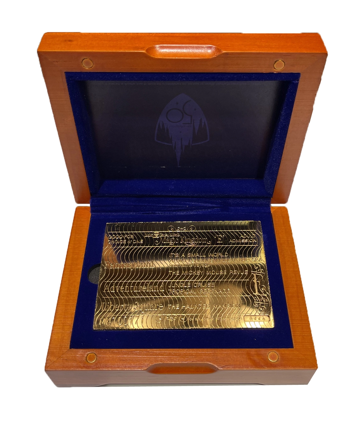 Disney Ticket Replica - 50th Anniversary E Ticket - 24K 3 Disney Ticket Replica - 50th Anniversary E Ticket - 24K